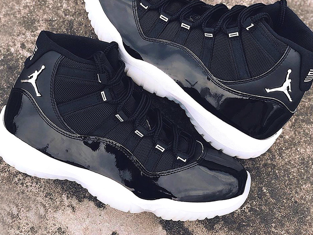 jordan 11 black and silver