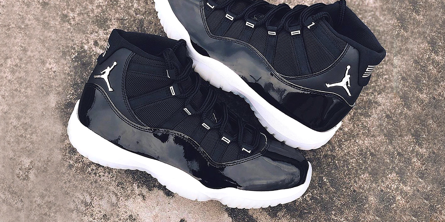 jordan 11 black and silver