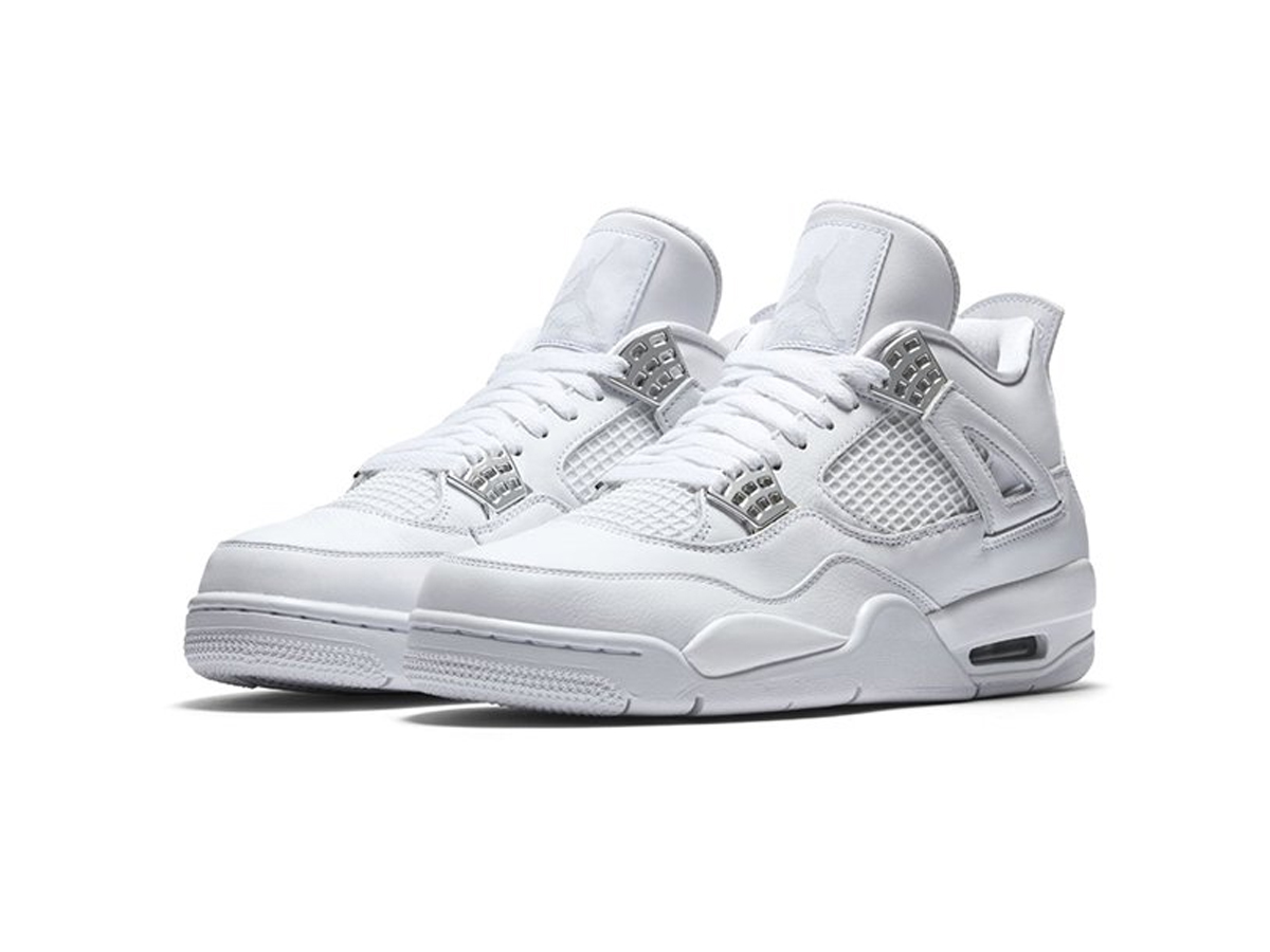 white jordan 4 pure money