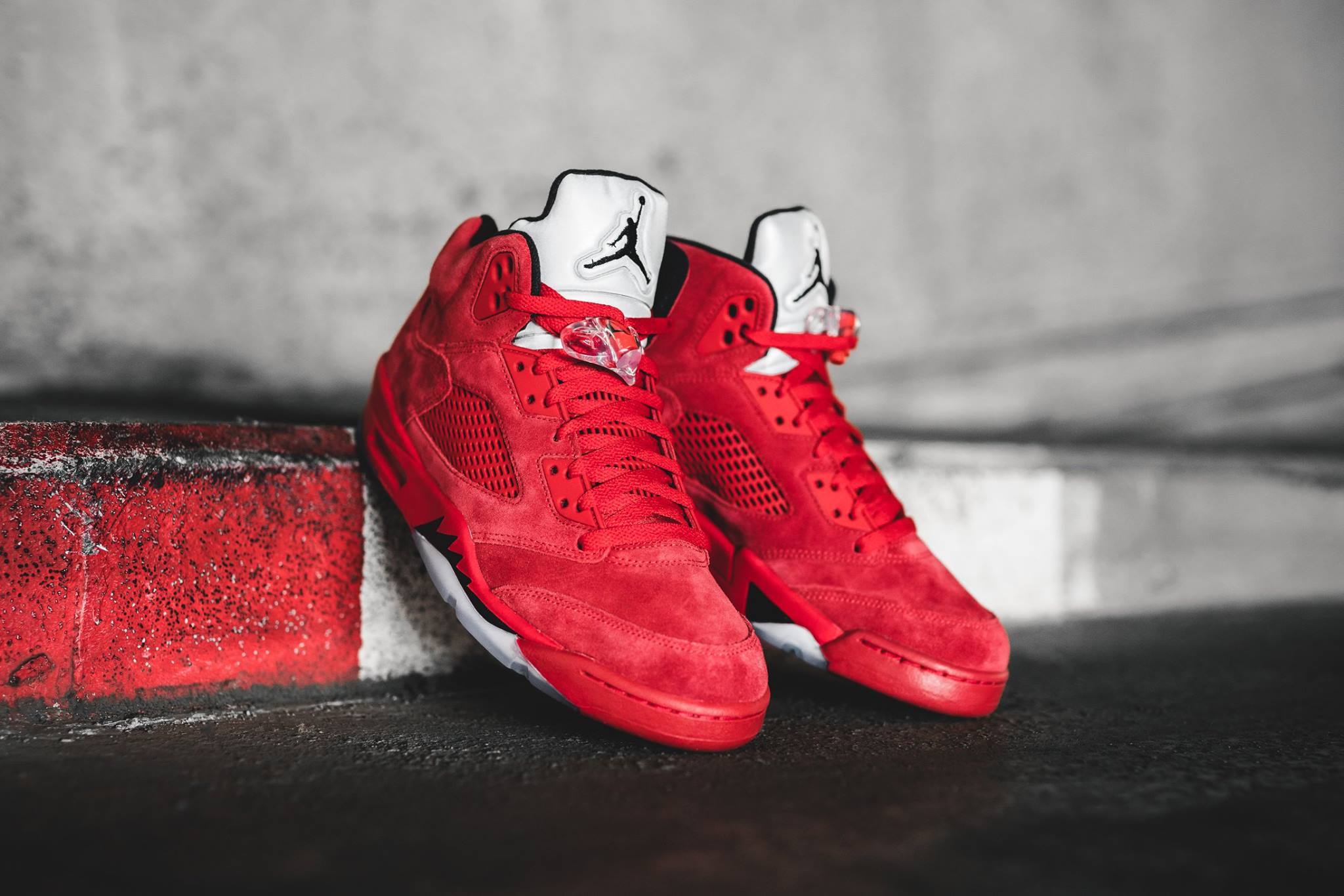 red suede fives