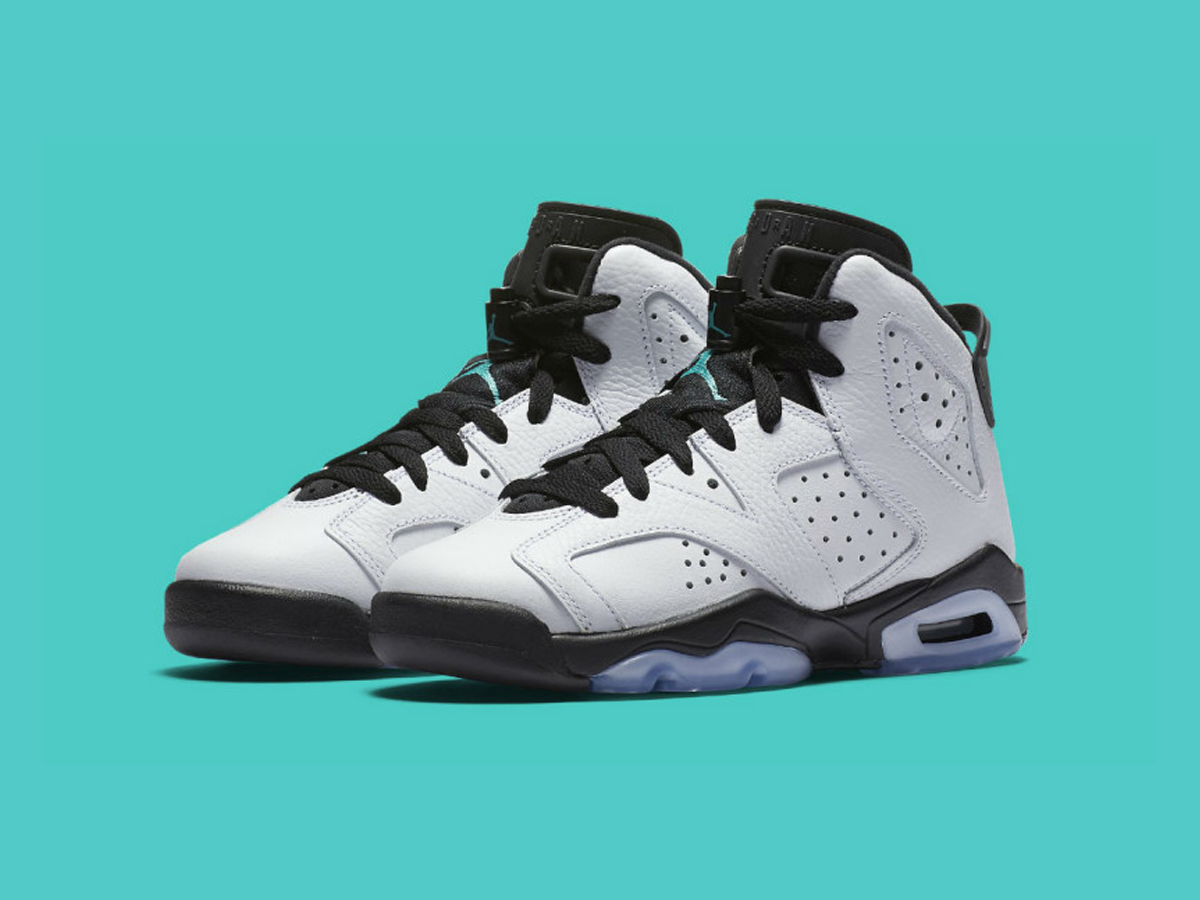 jordan 6 retro white jade black