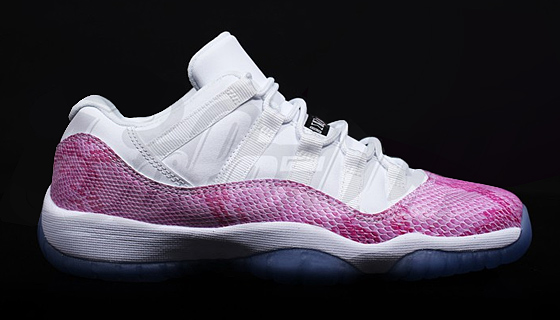 pink jordan snakeskin