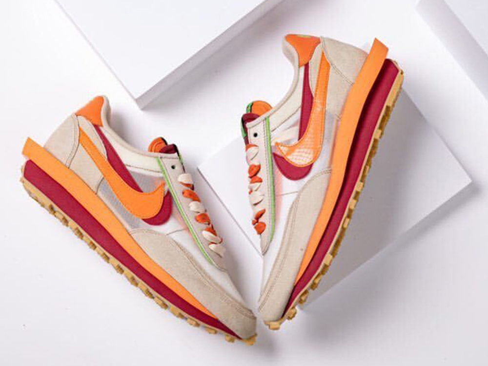 nike sacai waffle x clot