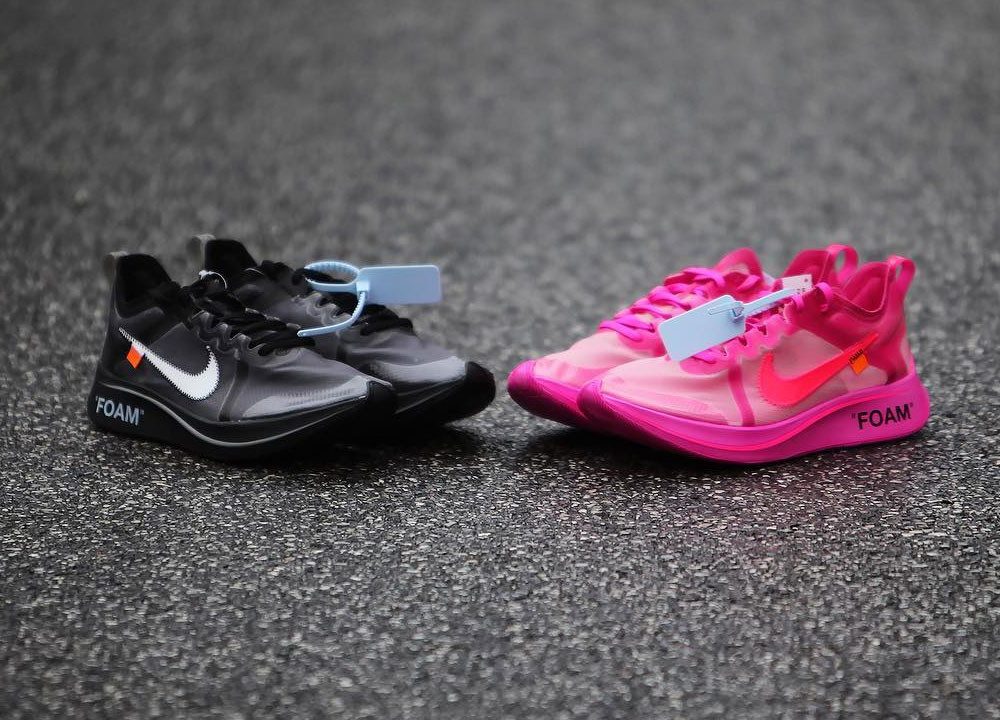 nike off white black pink