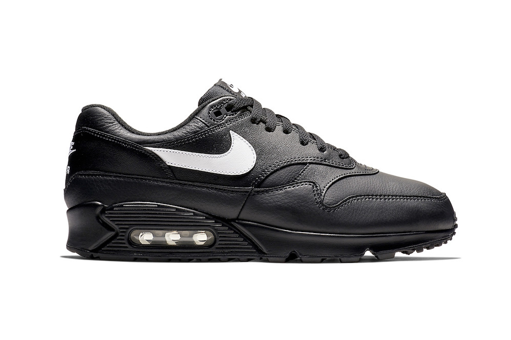 nike air max 1 black leather