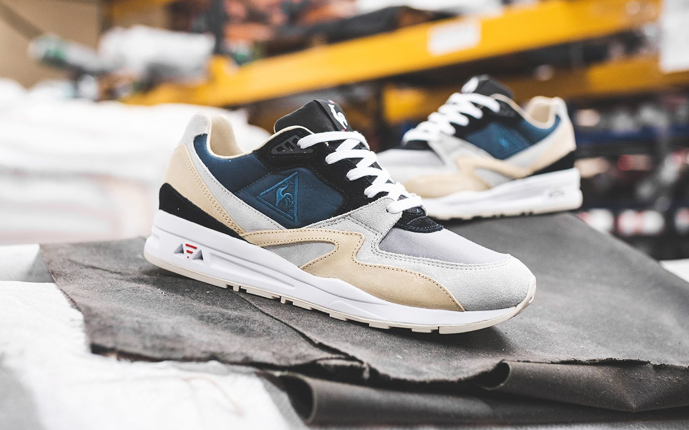 le coq sportif lcs r 1100 enfant brun