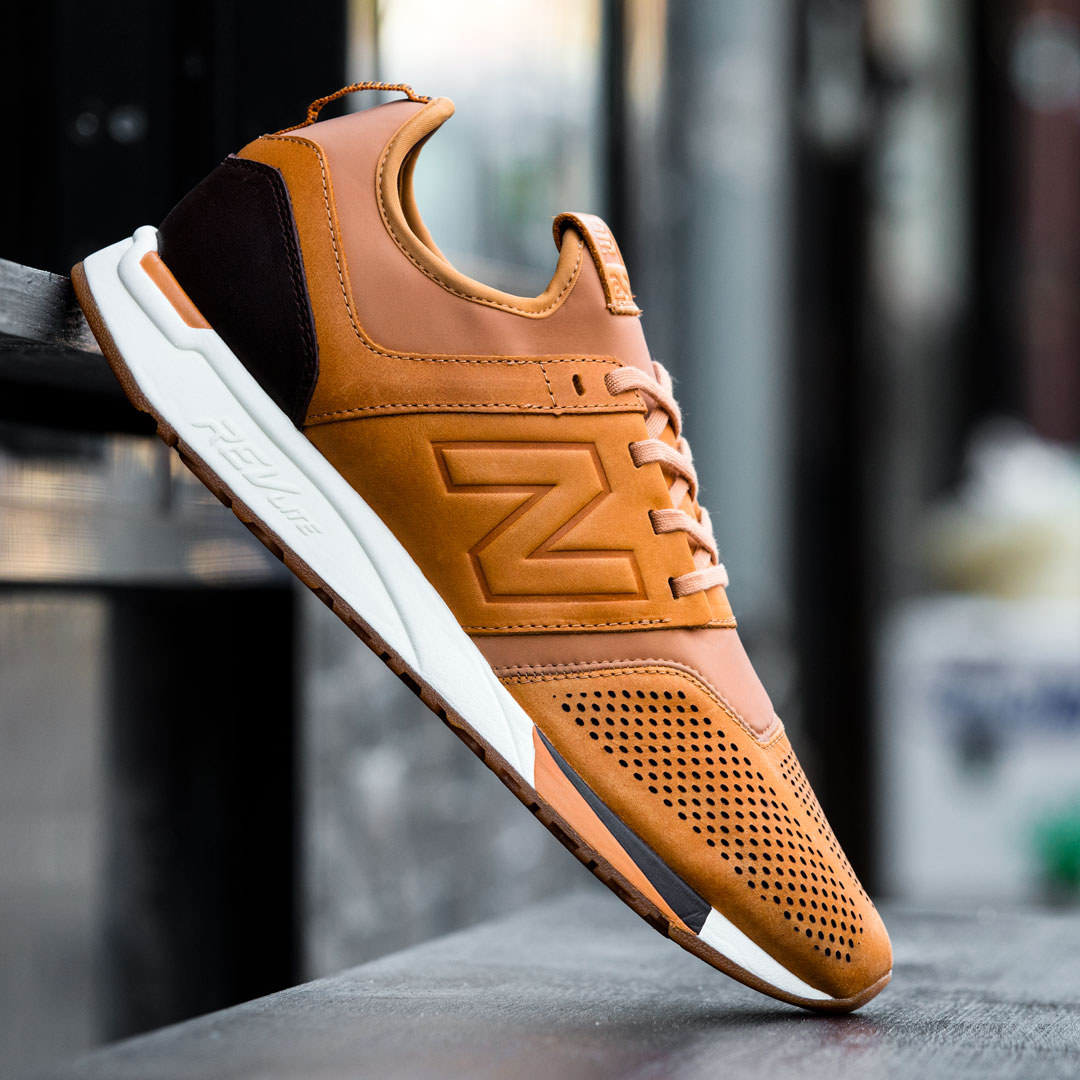 new balance men's 247 leather shoes
