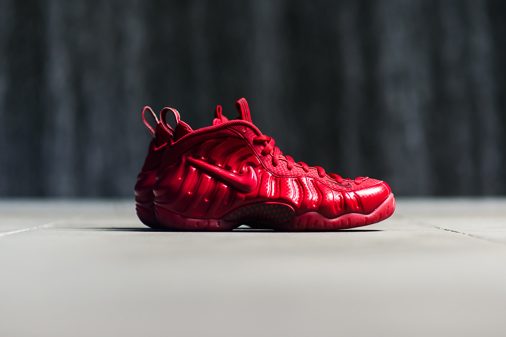 nike air foamposite one red