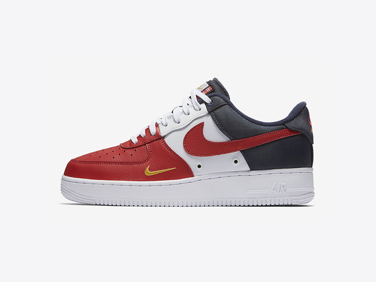 nike air force 1 mini swoosh light silver