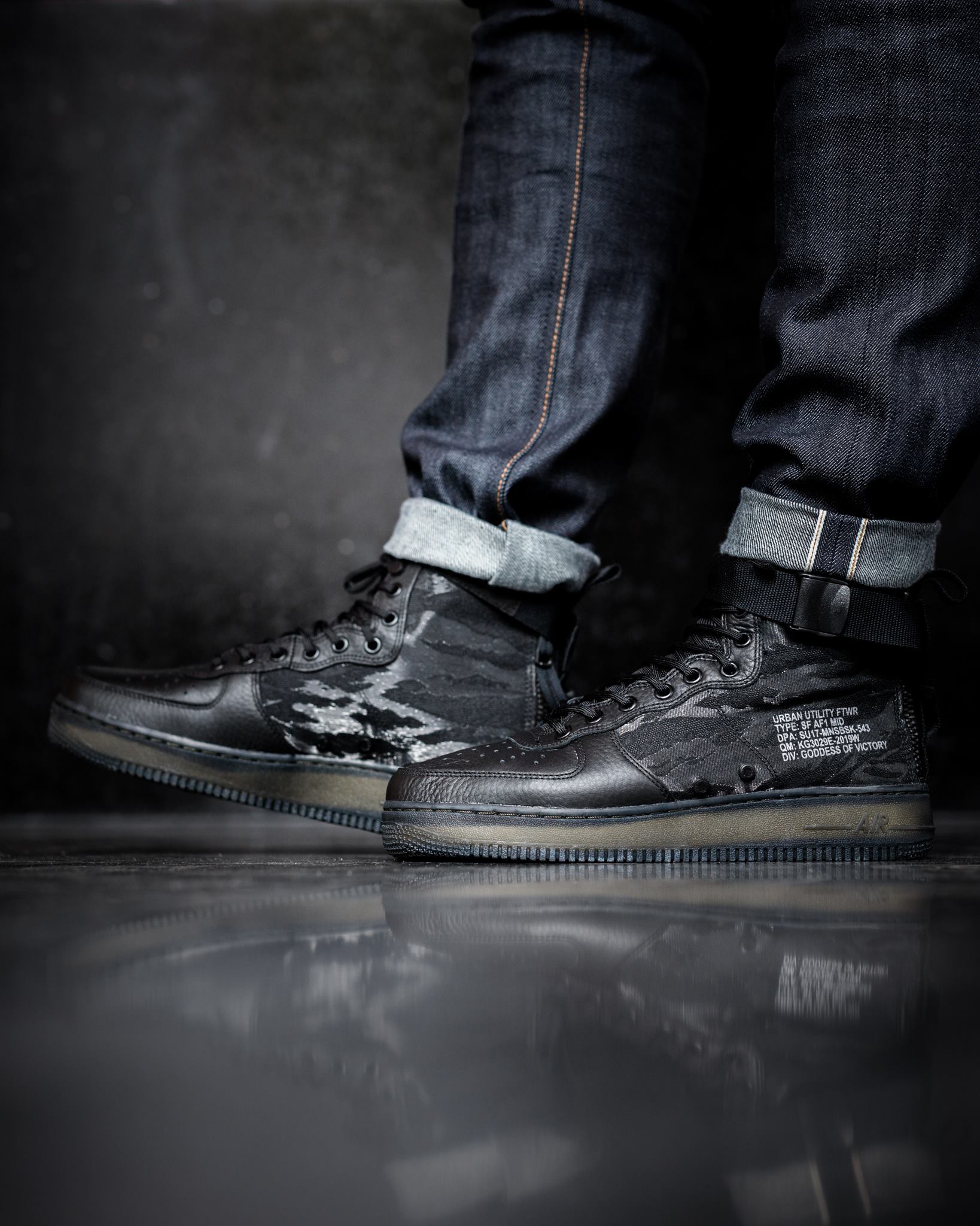 nike sf air force 1 black