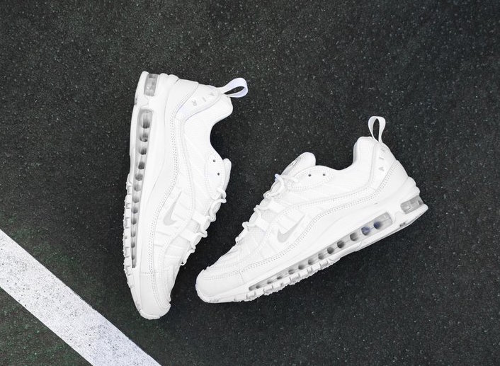 Nike Air Max 98 Triple White Release Date Wave