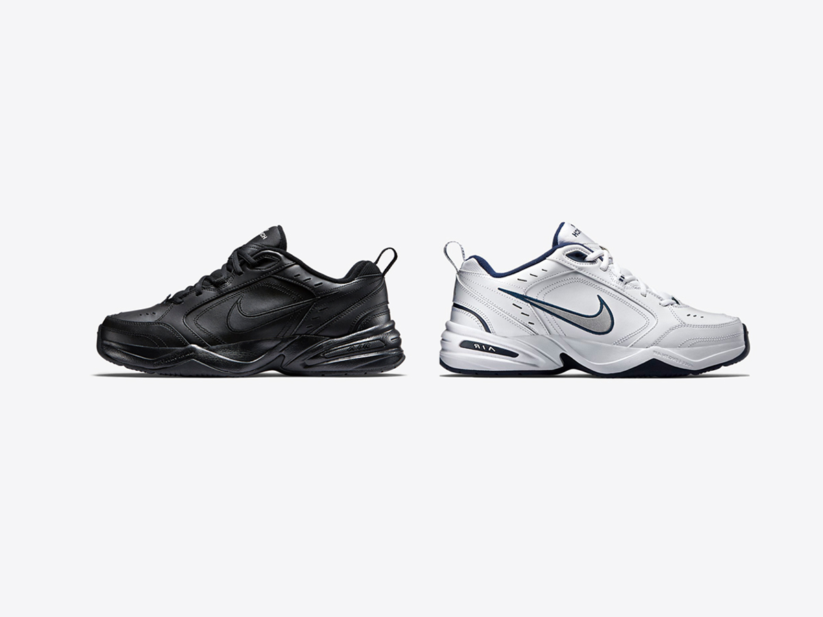 nike air monarch iv vs new balance 608