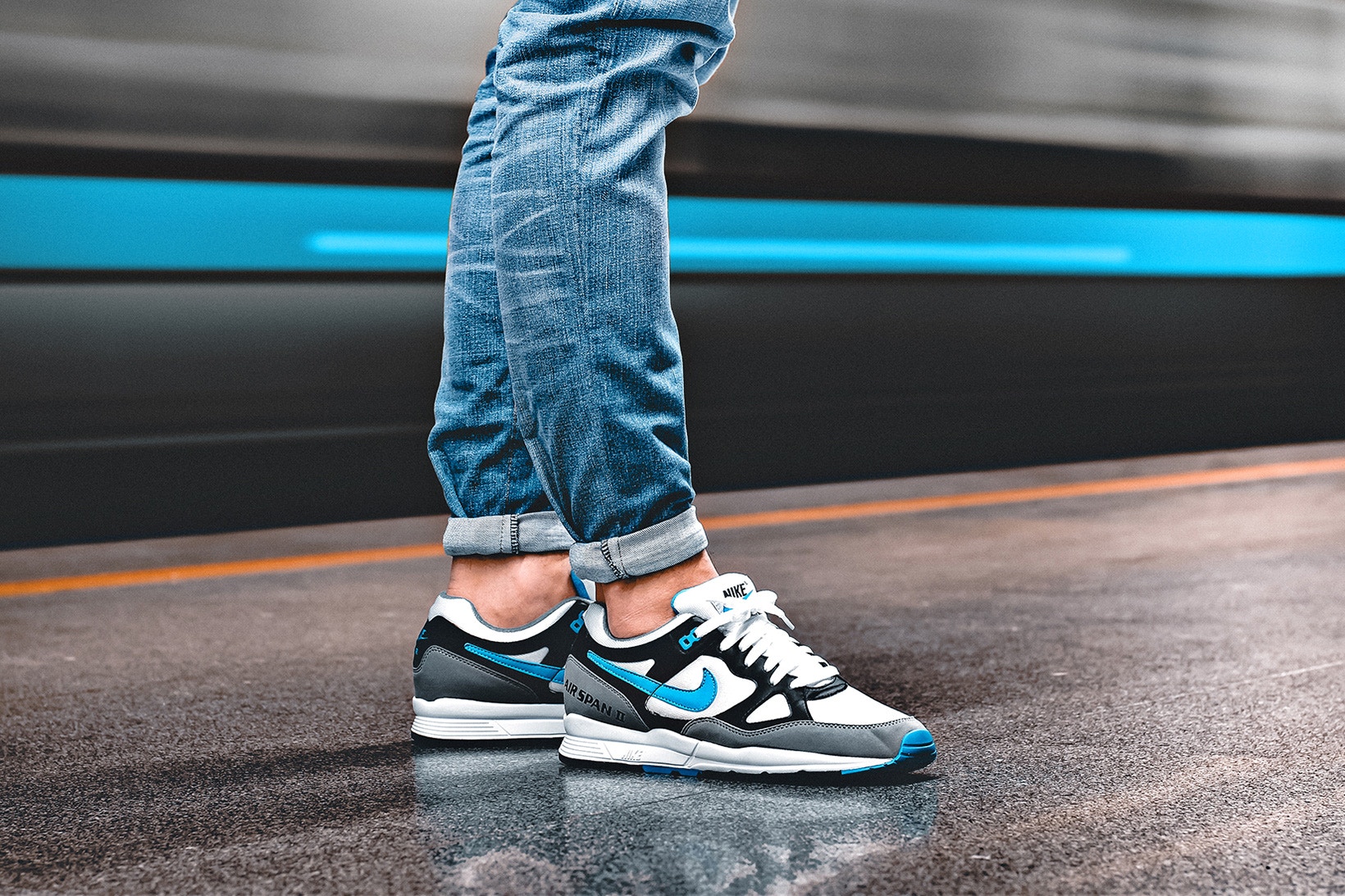 nike air span 2 laser blue