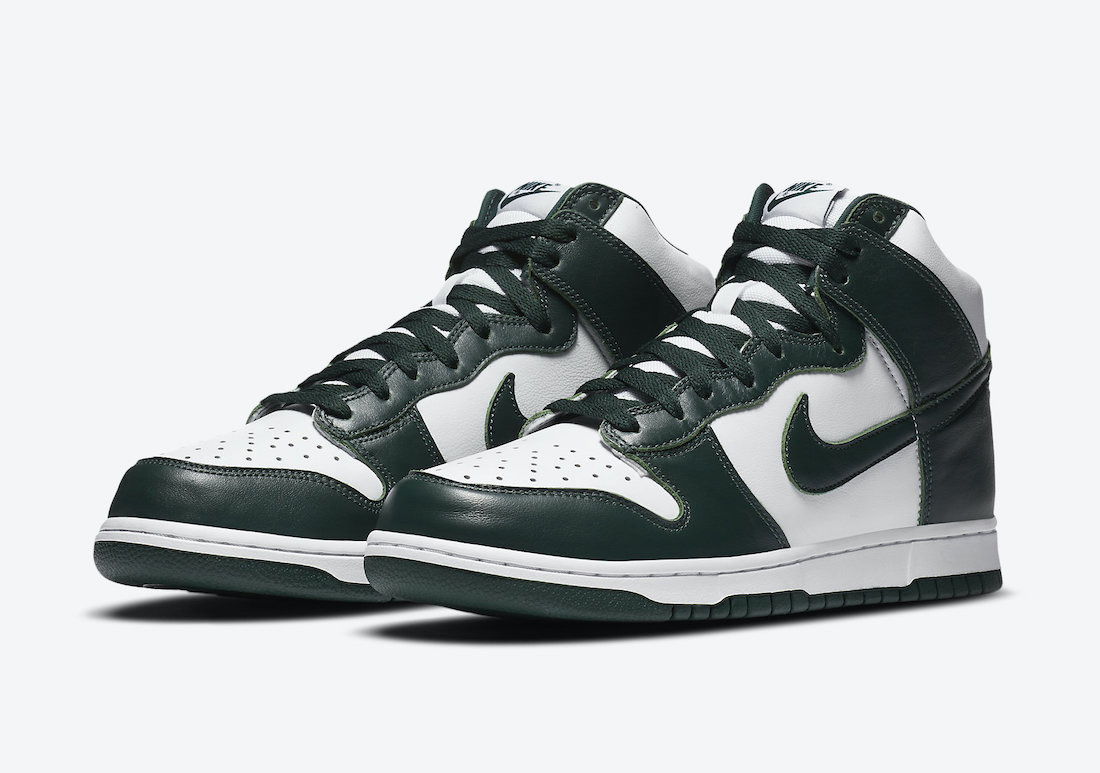 nike dunk high pine green