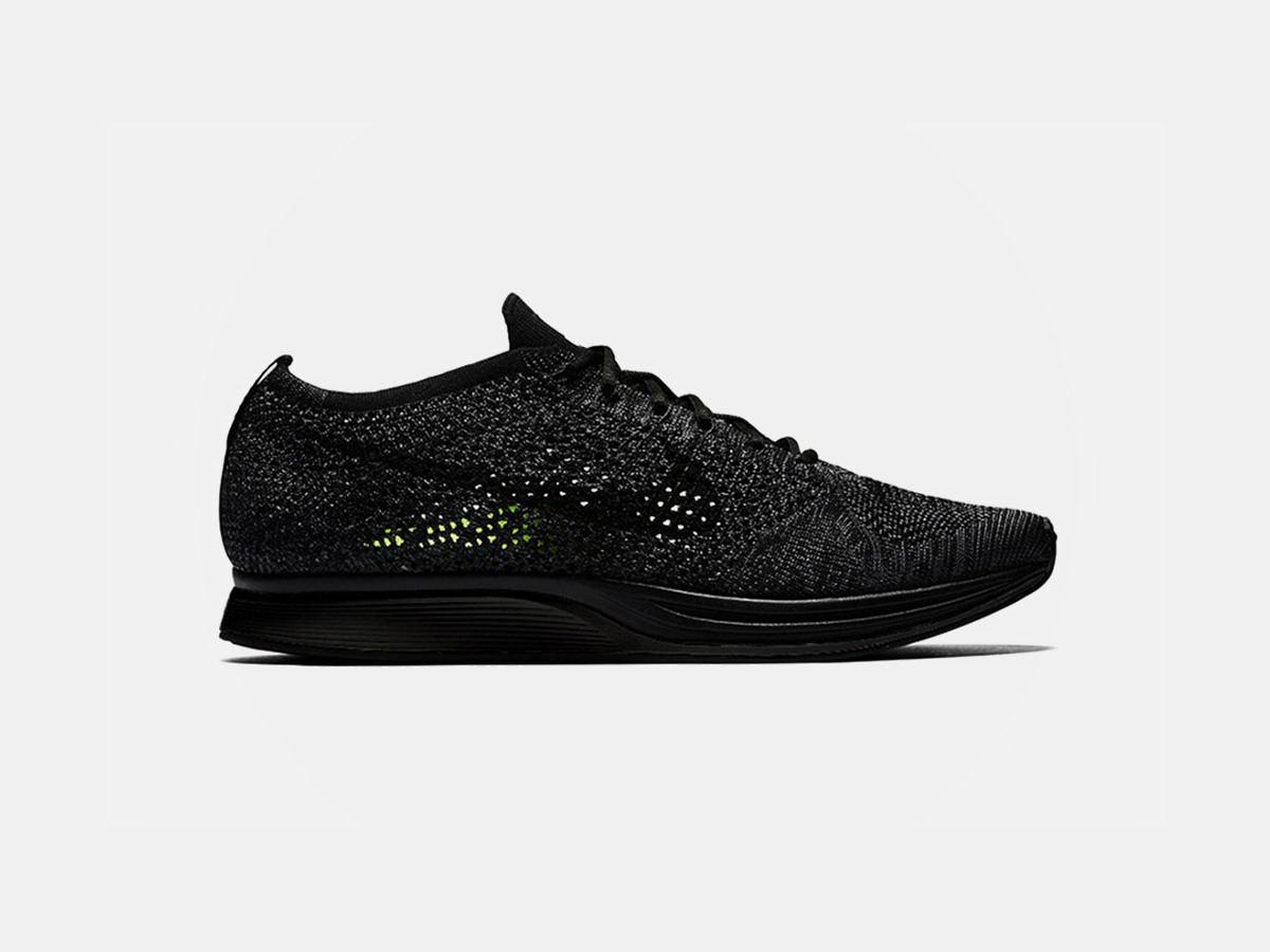 all black flyknit racer