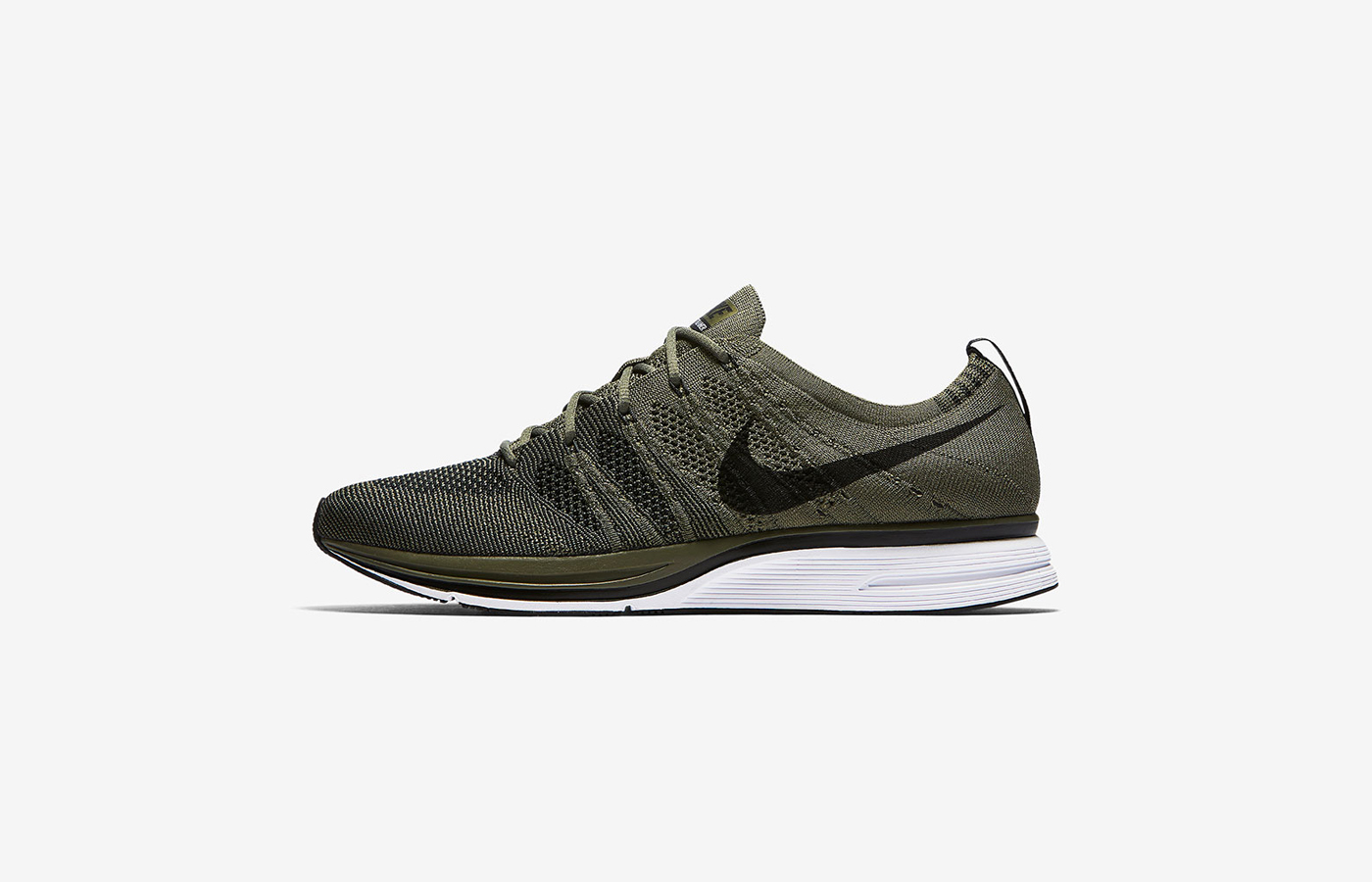 olive flyknit trainer