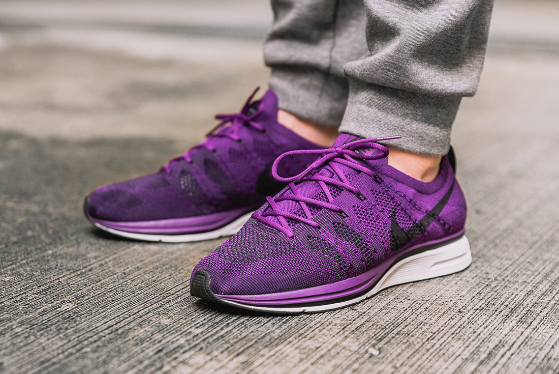 flyknit trainer on feet