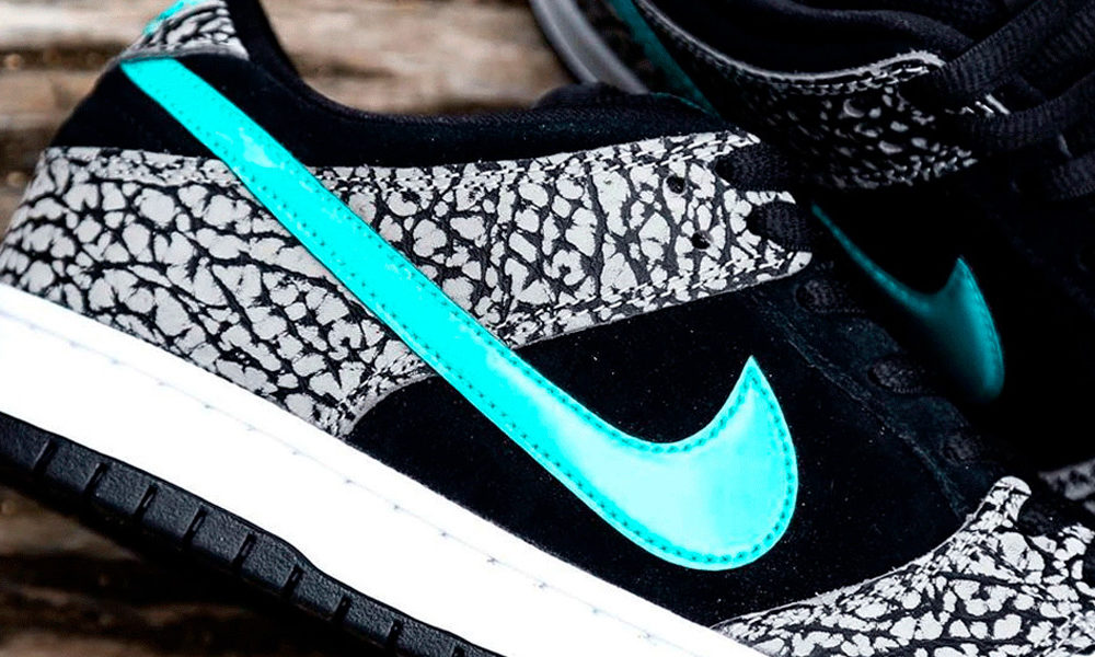 nike sb dunk low atmos elephant print