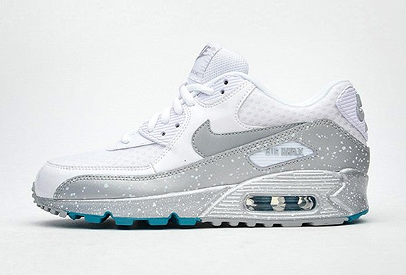 nike air max 90 silver