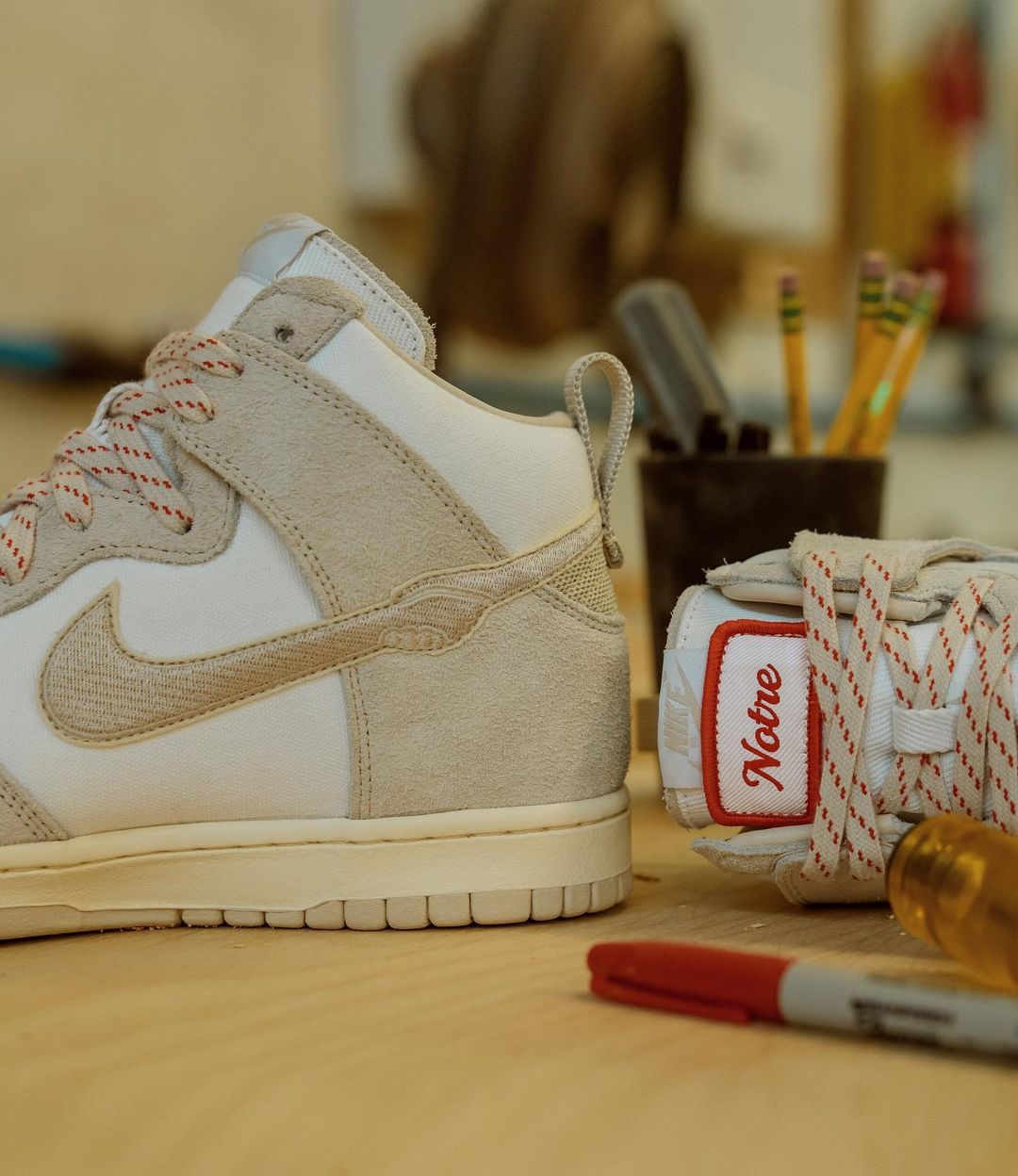 notre x nike dunk high stockx