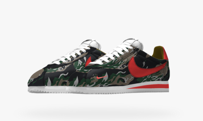 nike cortez reflective