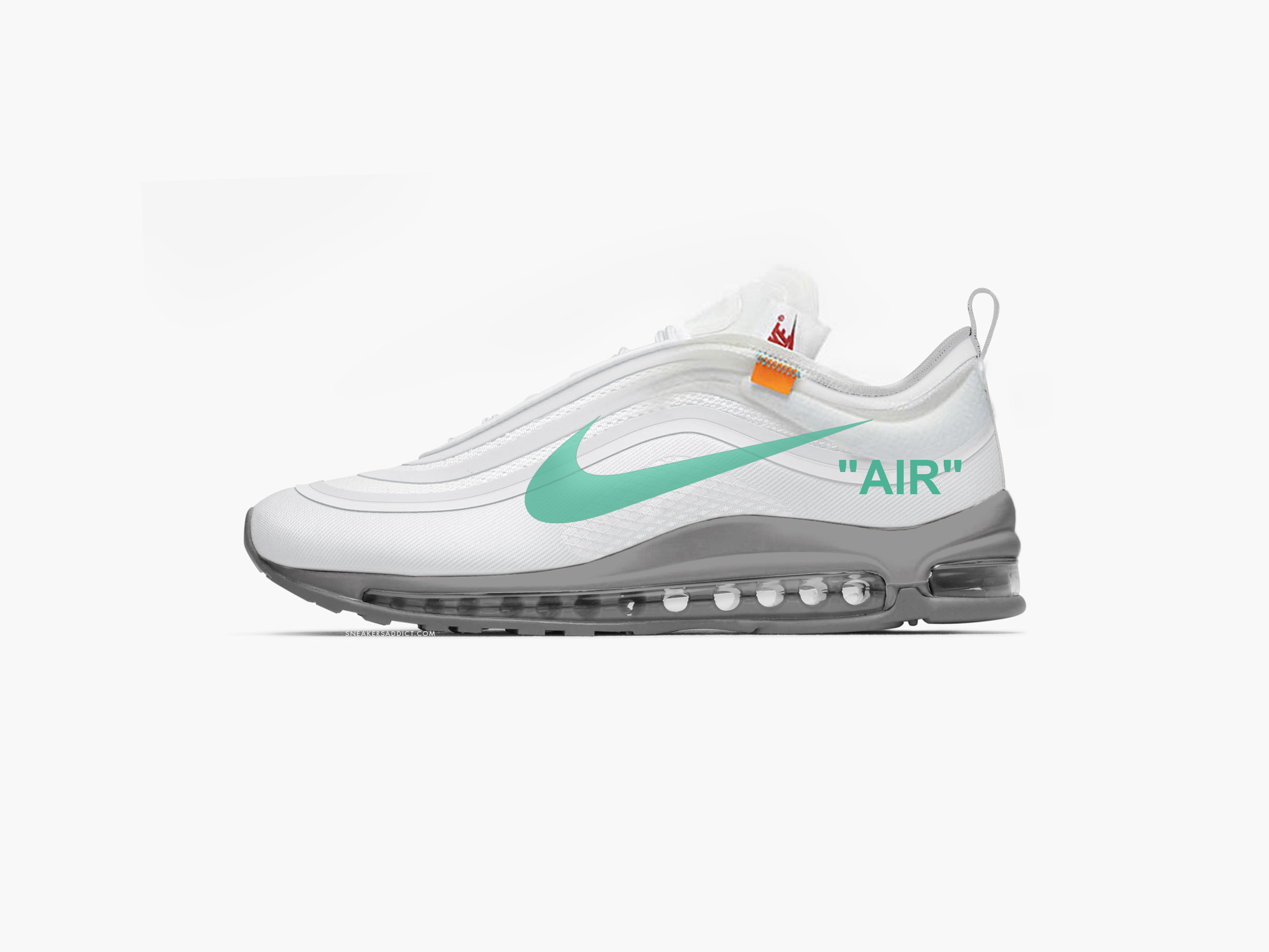 off white nike air max 97 menta