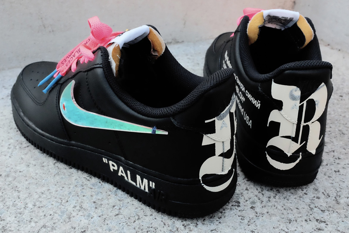 palm angels custom air force 1