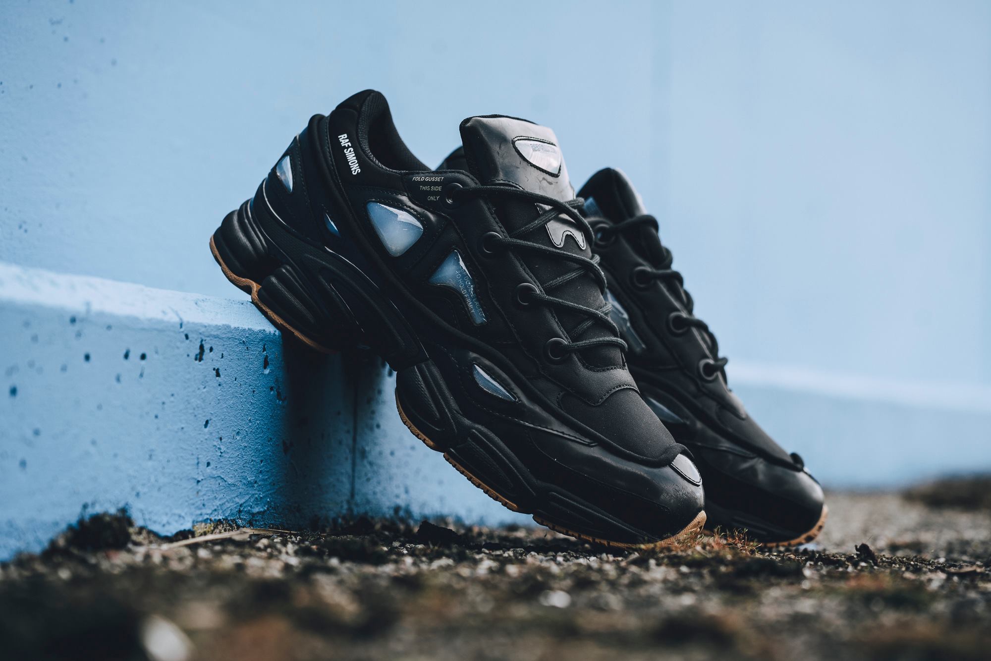 ozweego raf simons black