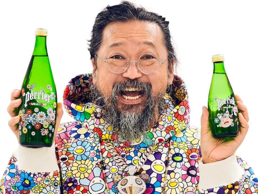 Takashi Murakami et Perrier vont sortir deux bouteilles