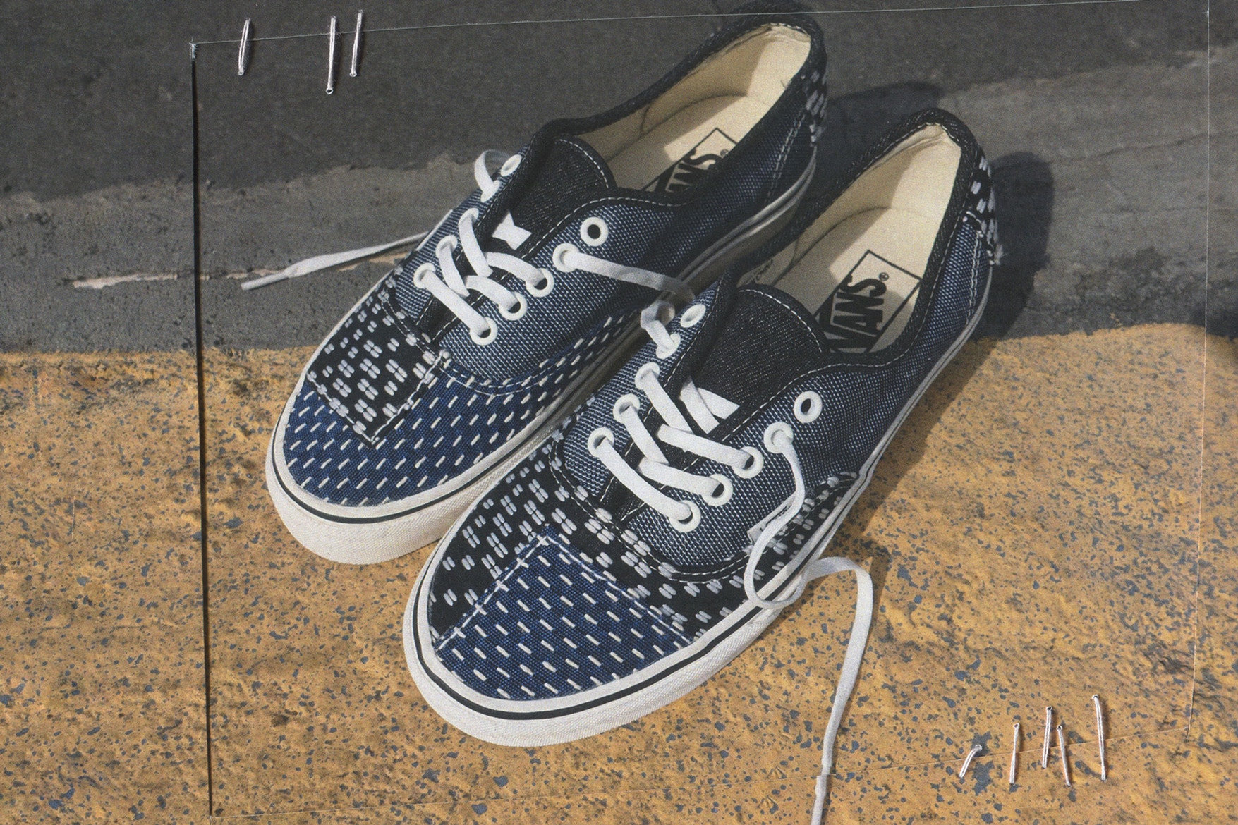 vans slip on patchwork denim